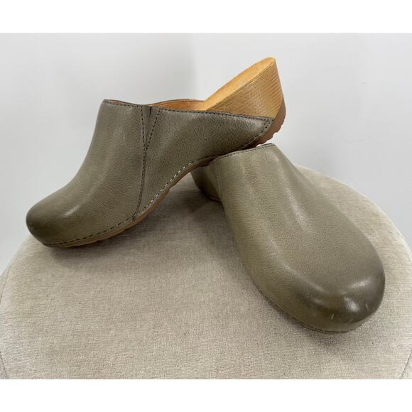 Dansko Clog Tallulah Milled Burnished Ivy Olive Green Mule NWB 41 10 10.5 - Picture 5 of 6